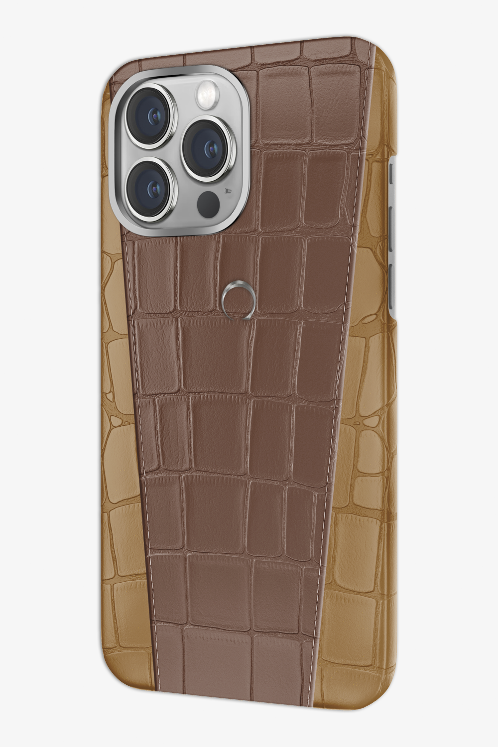 Two-tone Alligator Case for iPhone 16 Pro Max - Two-tone Alligator Case for iPhone 16 Pro Max - zollofrance