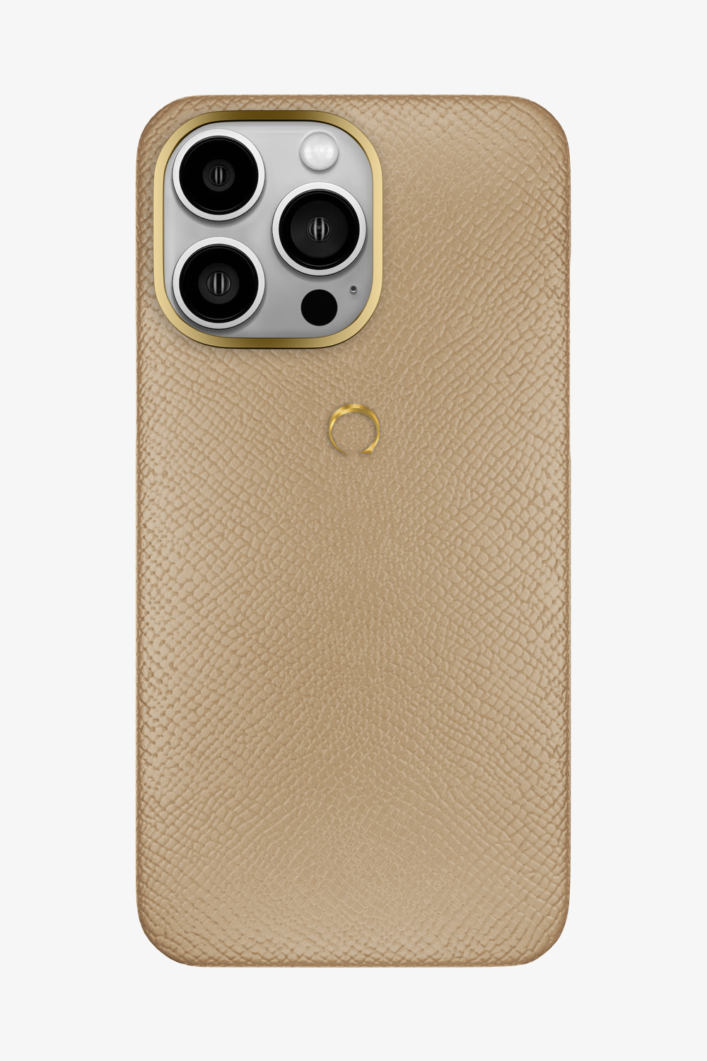 Calfskin Case for iPhone 16 Pro Max - Gold / Latte - zollofrance