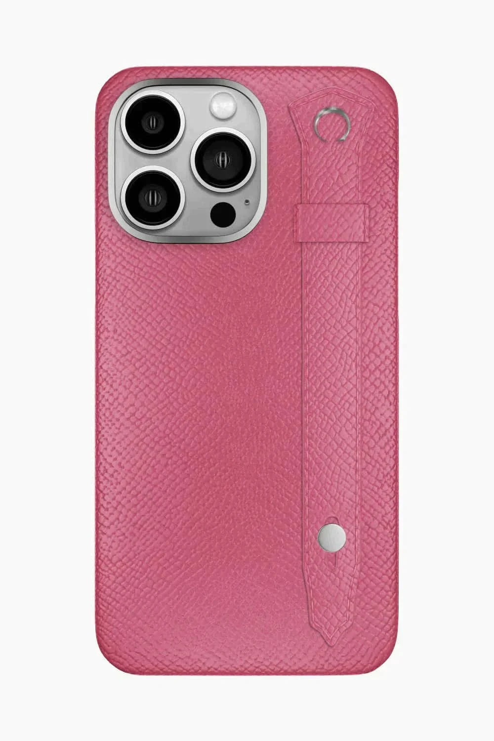 Calfskin Strap Case for iPhone 16 Pro Max - Pink / Pink - zollofrance