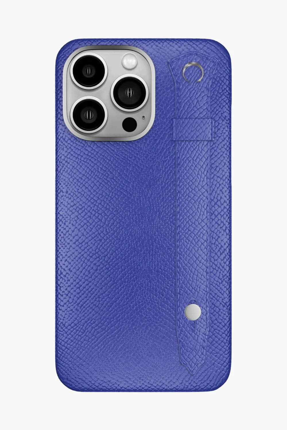 Calfskin Strap Case for iPhone 16 Pro Max - Blue Ciel / Blue Ciel - zollofrance