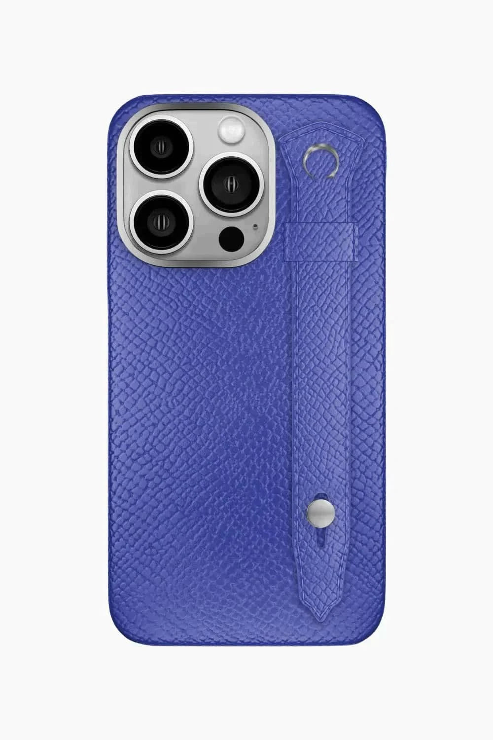 Calfskin Strap Case for iPhone 16 Pro - Blue Ciel / Blue Ciel - zollofrance