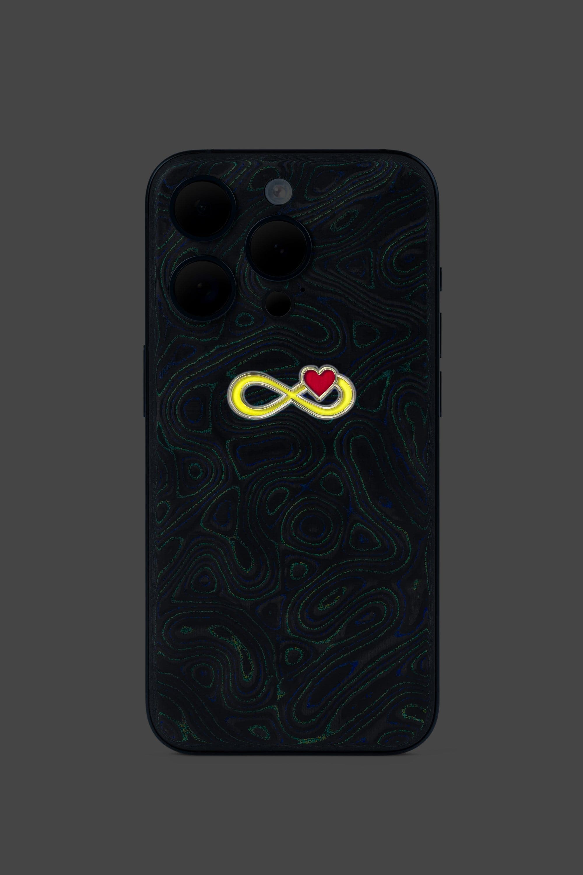 Malachite Infinity Carbon Fiber iPhone 15 Pro - Malachite Infinity Carbon Fiber iPhone 15 Pro - zollofrance