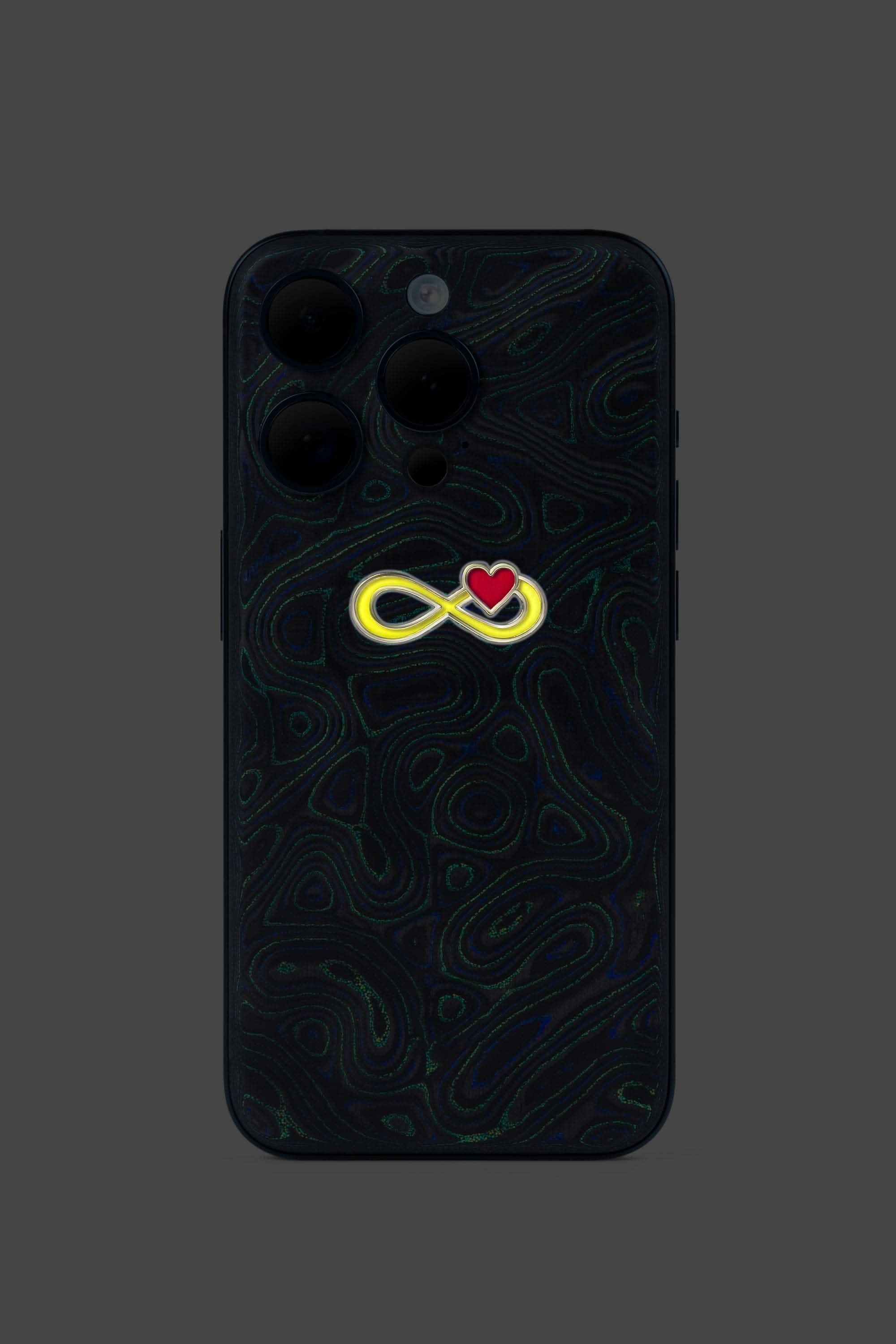 Malachite Infinity Carbon Fiber iPhone 16 Pro - Malachite Infinity Carbon Fiber iPhone 16 Pro - zollofrance