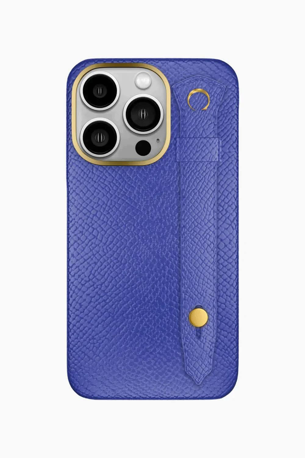 Calfskin Strap Case for iPhone 16 Pro - Blue Ciel / Blue Ciel - zollofrance