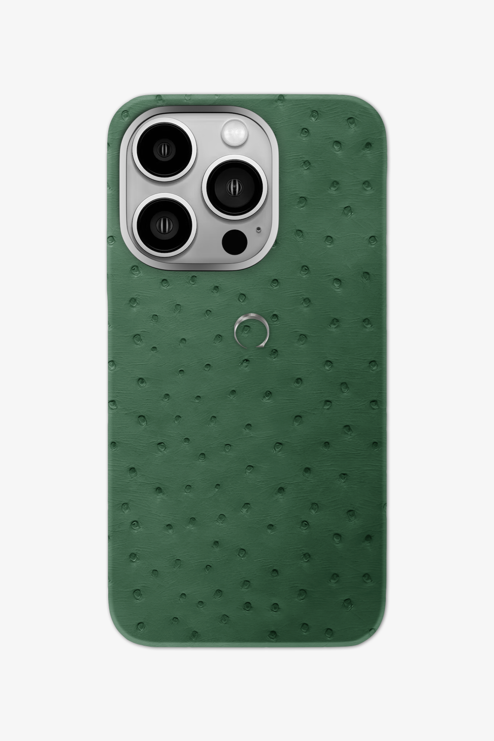 Ostrich Case for iPhone 15 Pro - Green Sapin - zollofrance