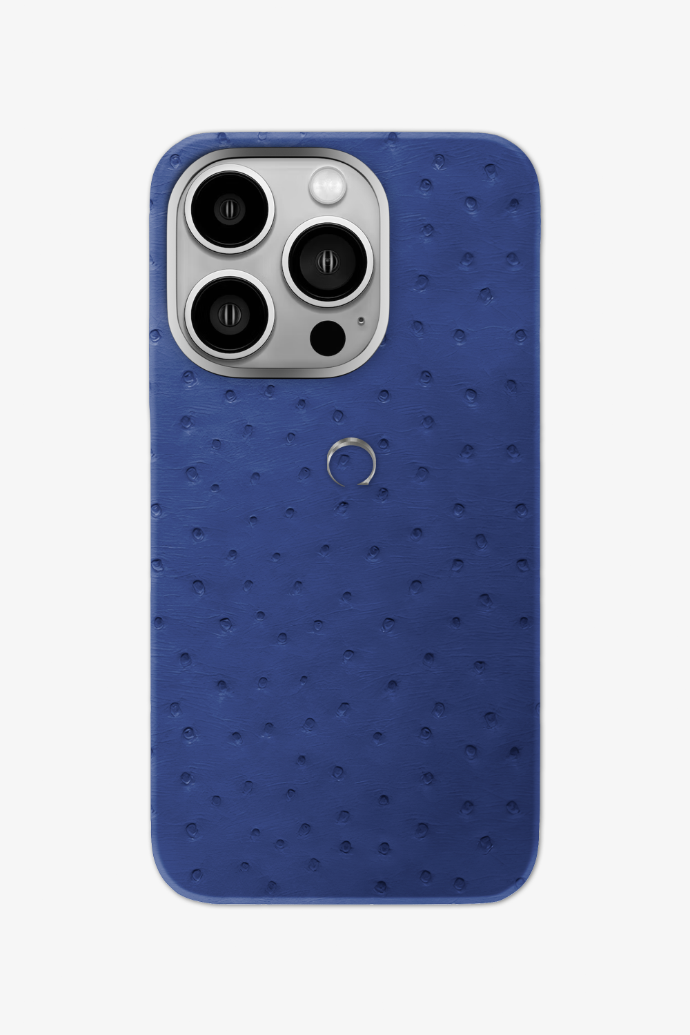 Ostrich Case for iPhone 15 Pro - Navy Blue - zollofrance