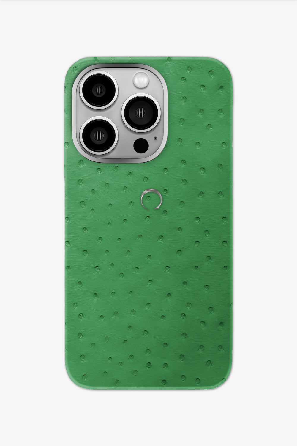 Ostrich Case for iPhone 15 Pro - Green Emerald - zollofrance