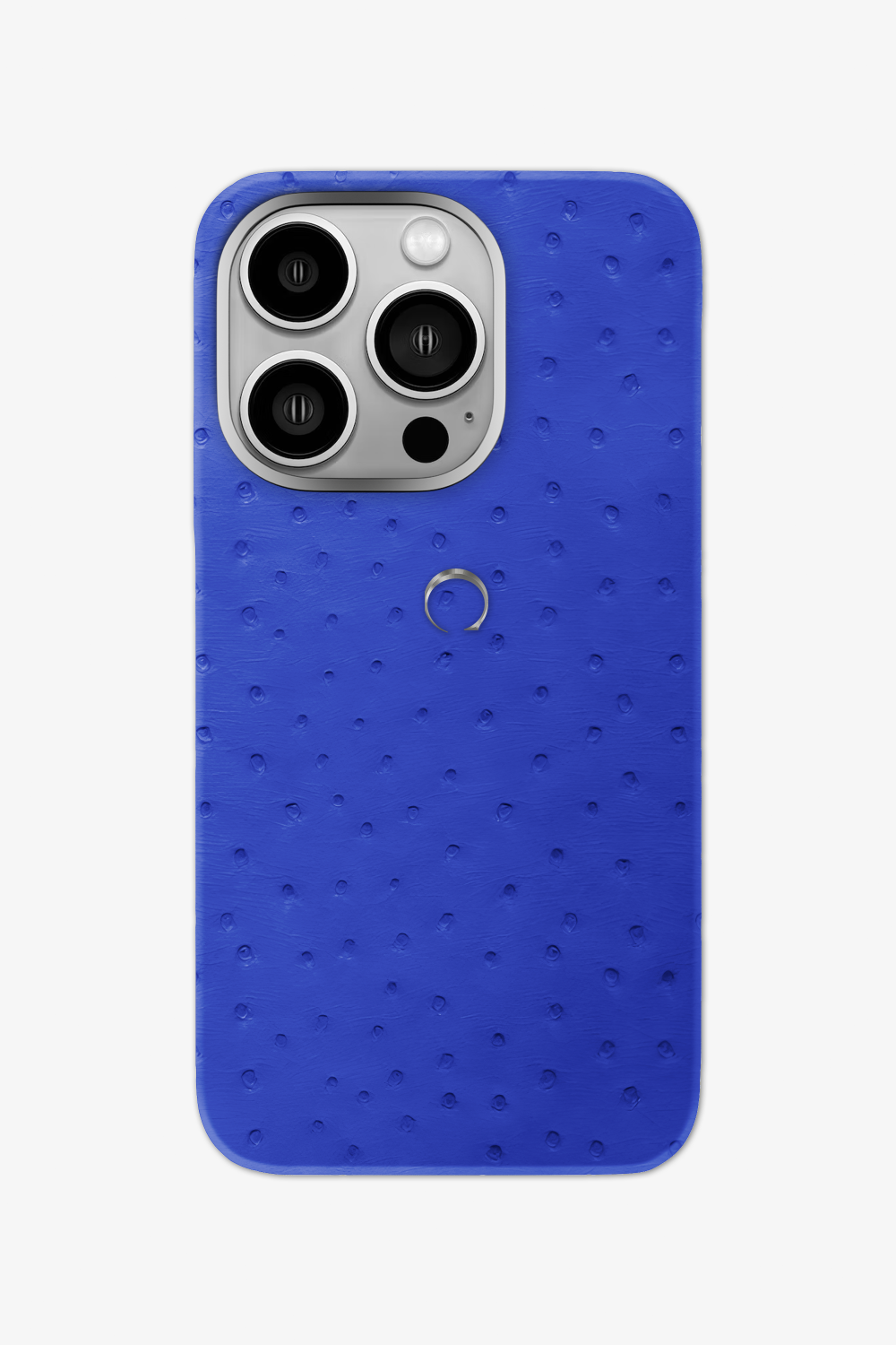 Ostrich Case for iPhone 15 Pro - Blue Peony - zollofrance