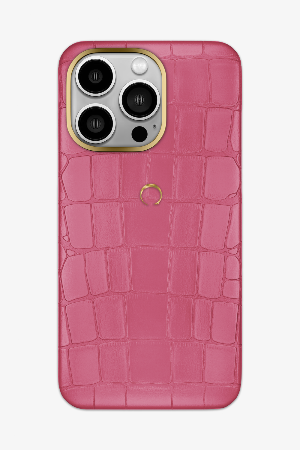 Alligator Case for iPhone 16 Pro Max - Gold / Pink - zollofrance