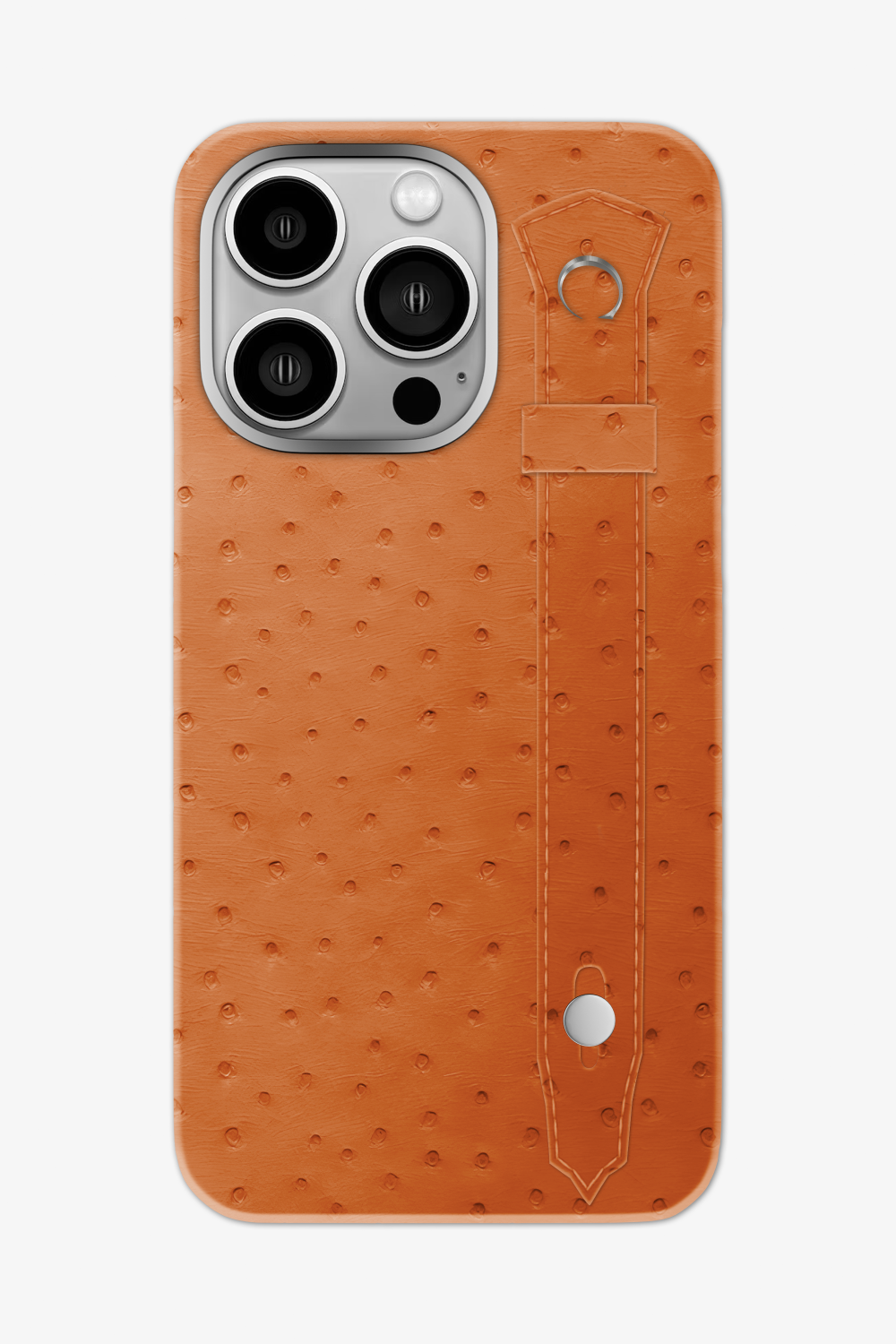 Ostrich Strap Case for iPhone 16 Pro Max - Orange / Orange - zollofrance