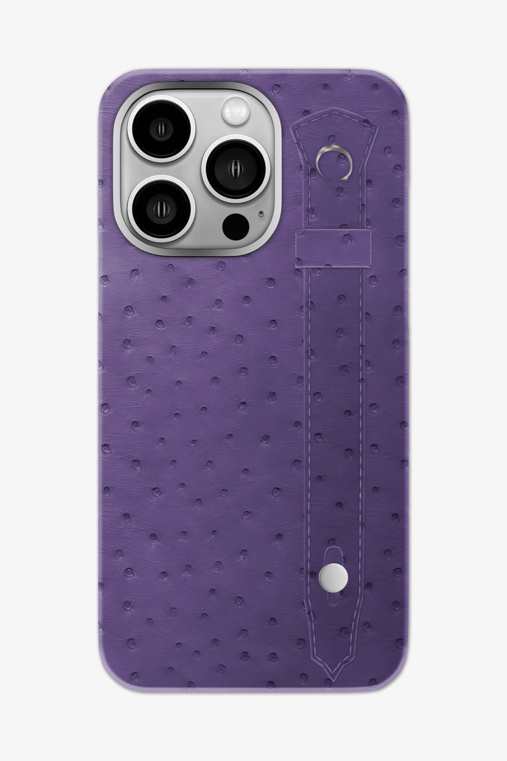 Ostrich Strap Case for iPhone 16 Pro Max - Purple / Purple - zollofrance