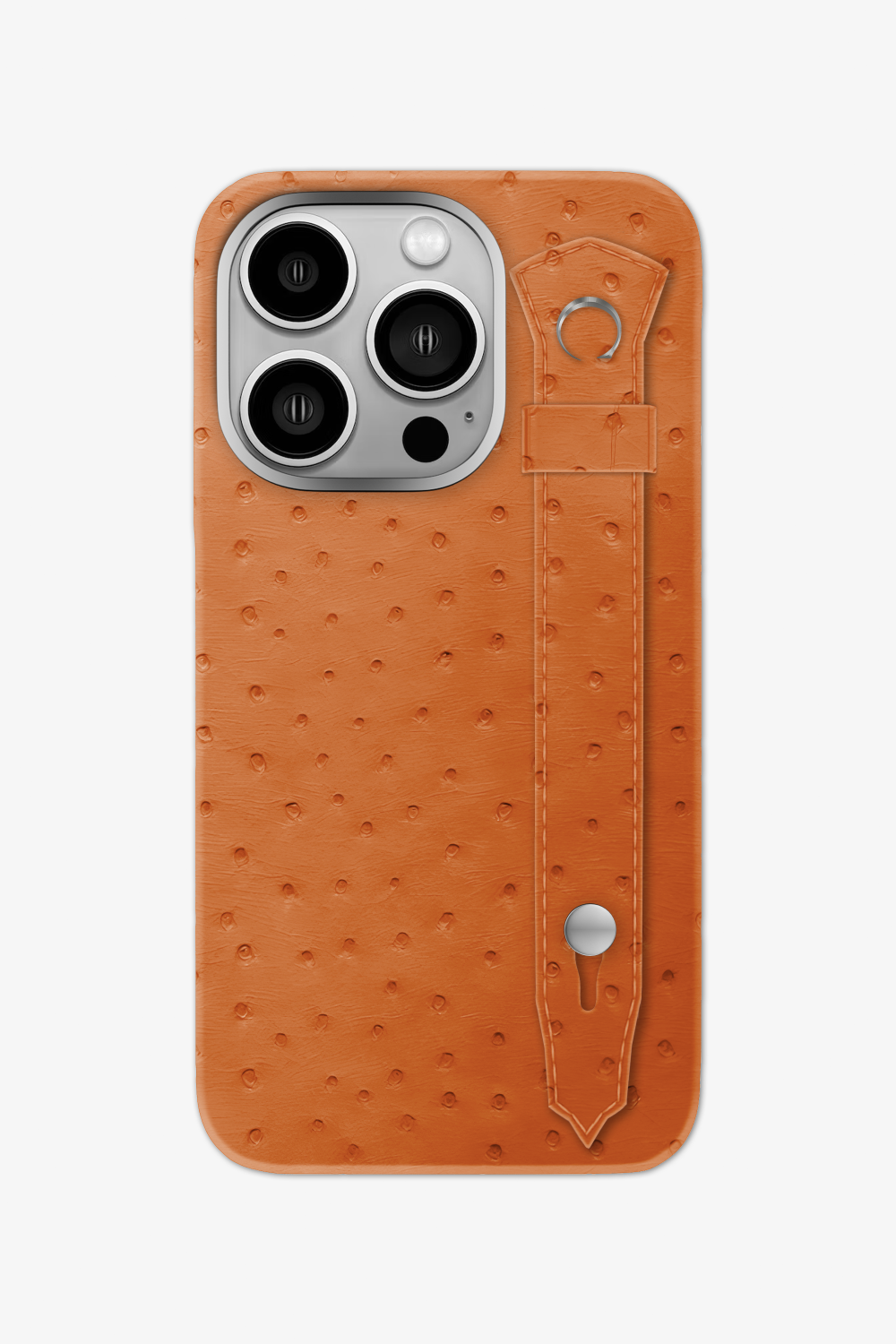 Ostrich Strap Case for iPhone 16 Pro - Orange / Orange - zollofrance