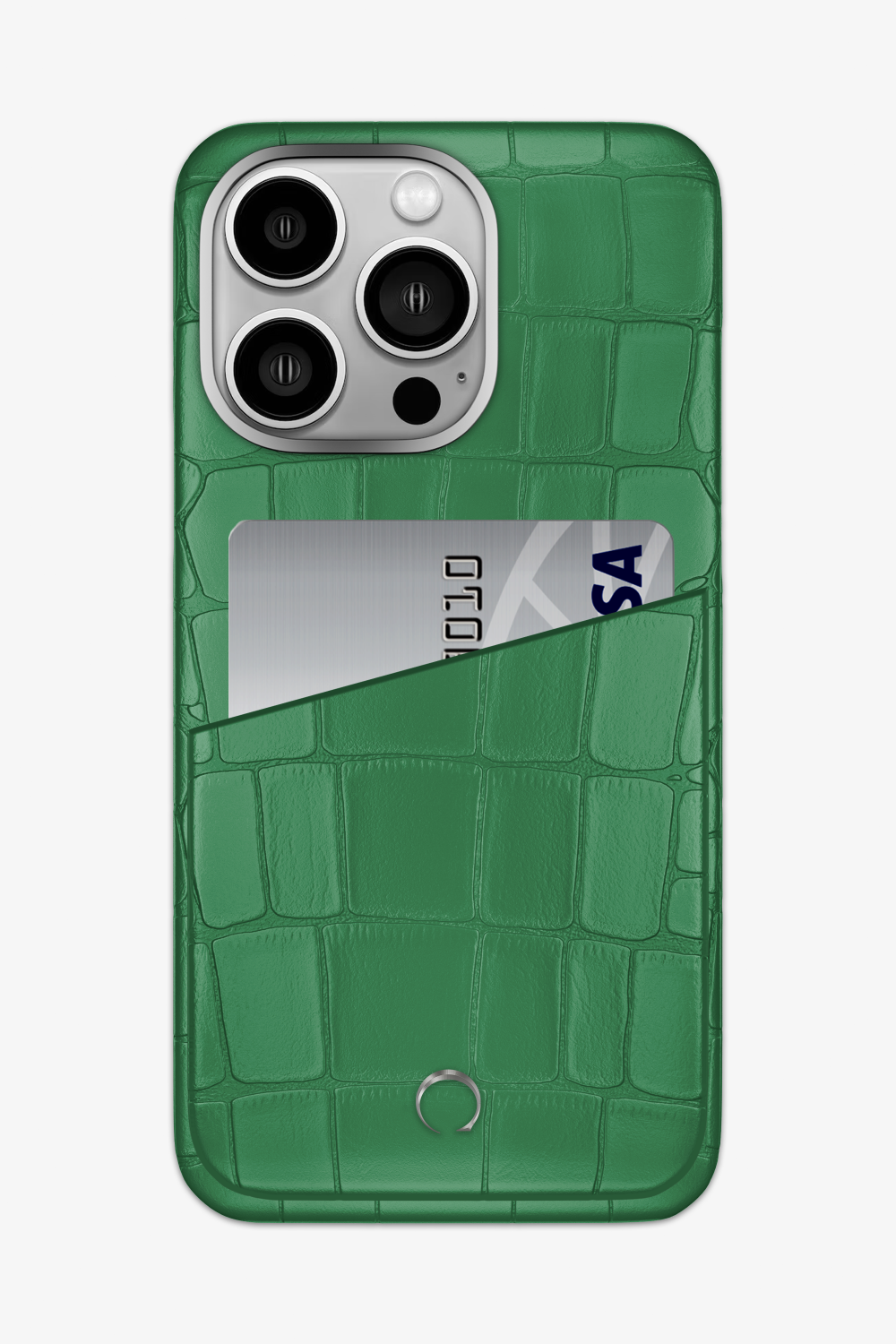 Alligator Pocket Case for iPhone 15 Pro Max - Green Emerald / Green Emerald - zollofrance