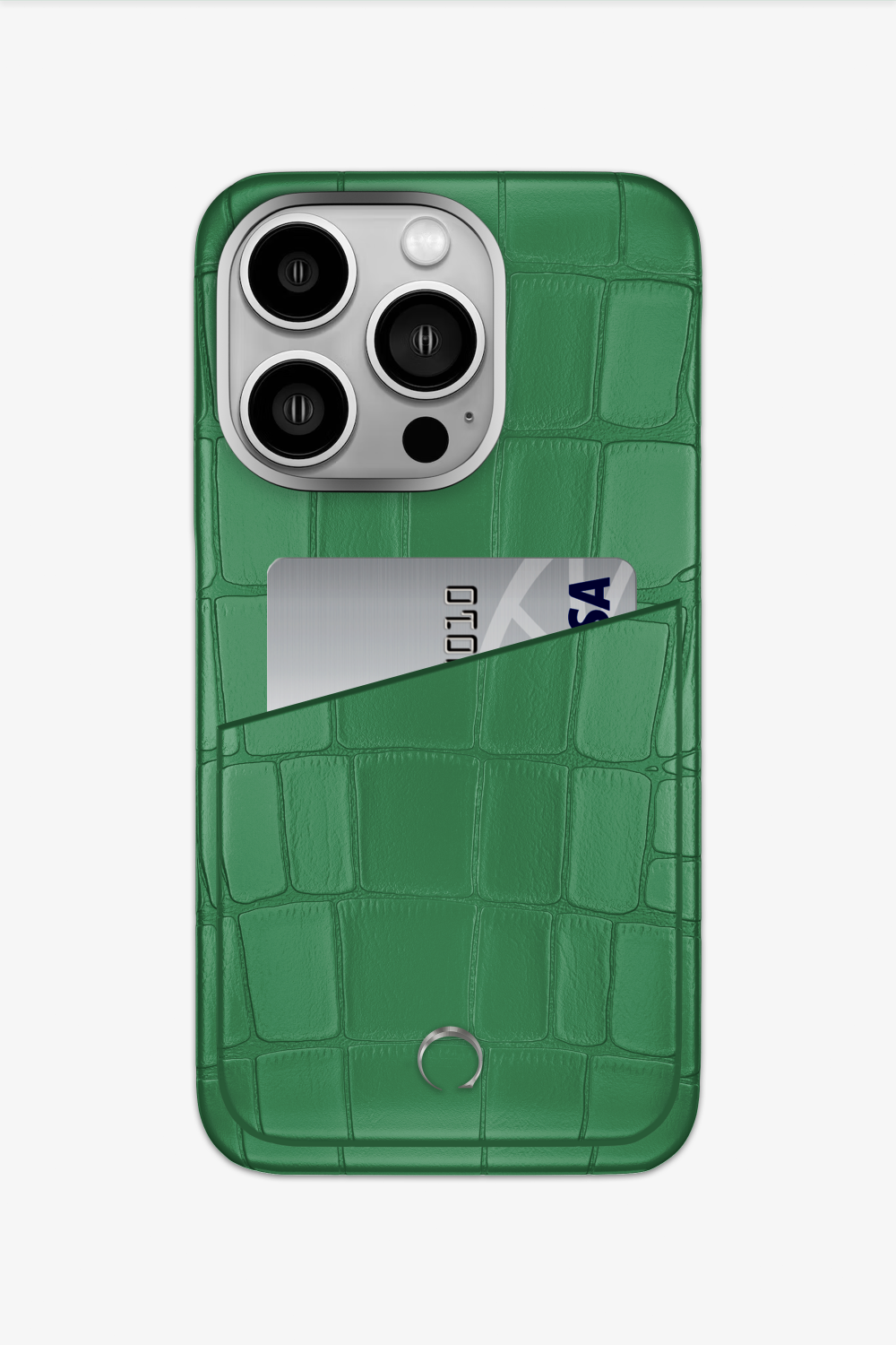 Alligator Pocket Case for iPhone 15 Pro - Green Emerald / Green Emerald - zollofrance