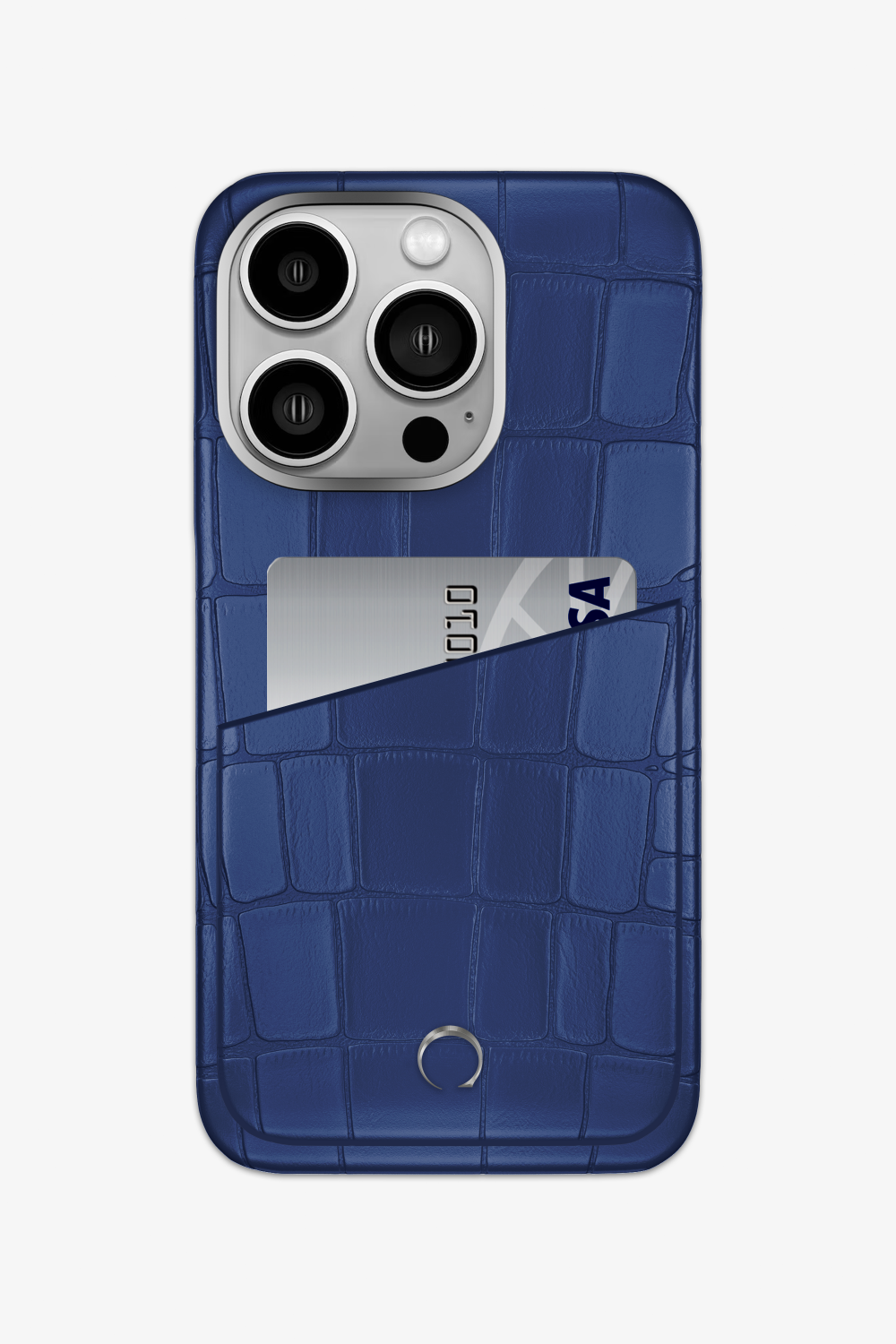 Alligator Pocket Case for iPhone 15 Pro - Navy Blue / Navy Blue - zollofrance