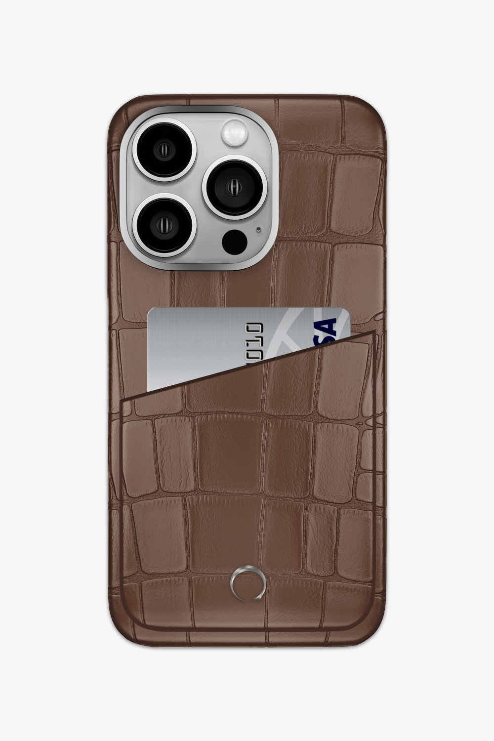 Alligator Pocket Case for iPhone 15 Pro - Cocoa / Cocoa - zollofrance