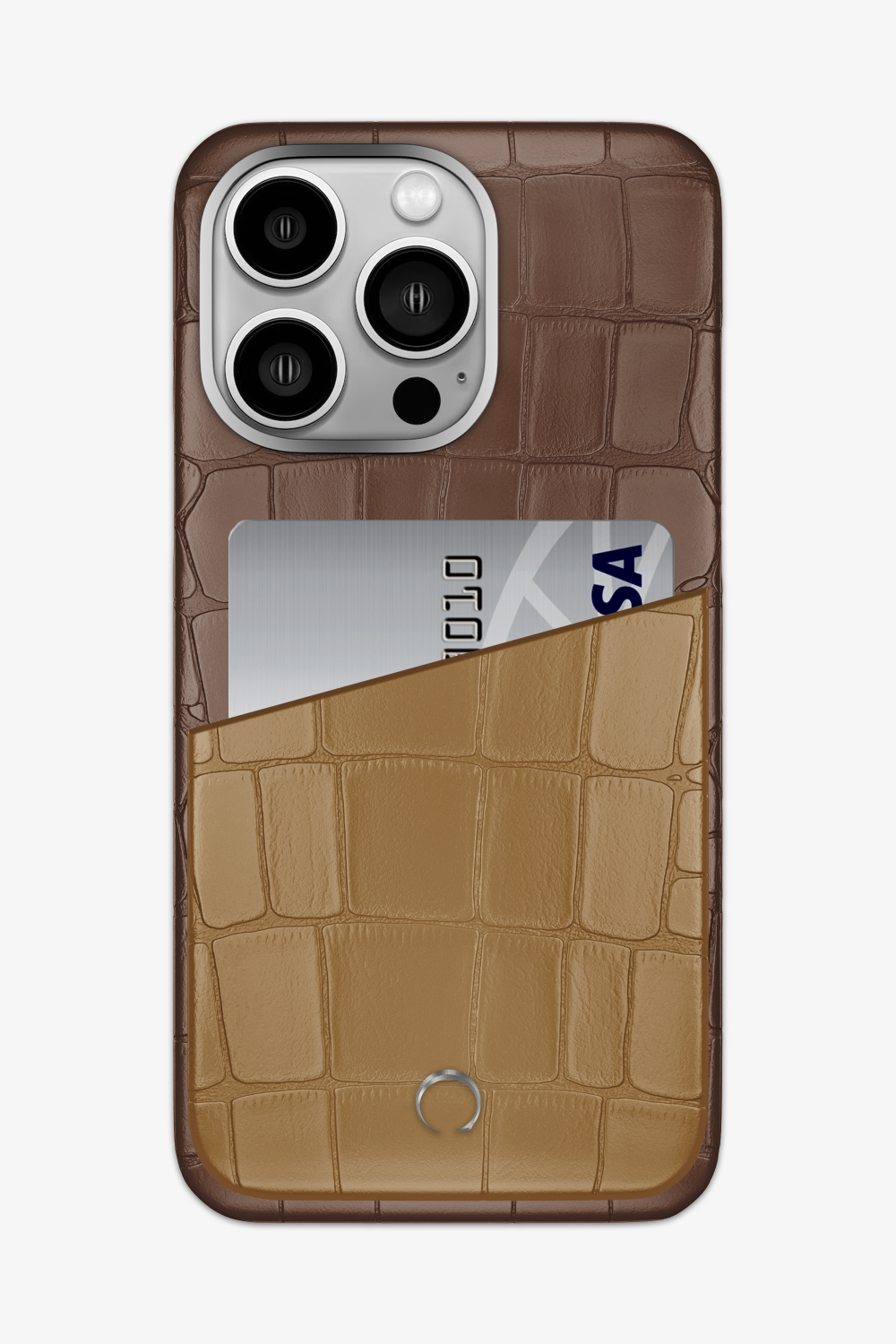 Alligator Pocket Case for iPhone 15 Pro Max - Cocoa / Latte - zollofrance