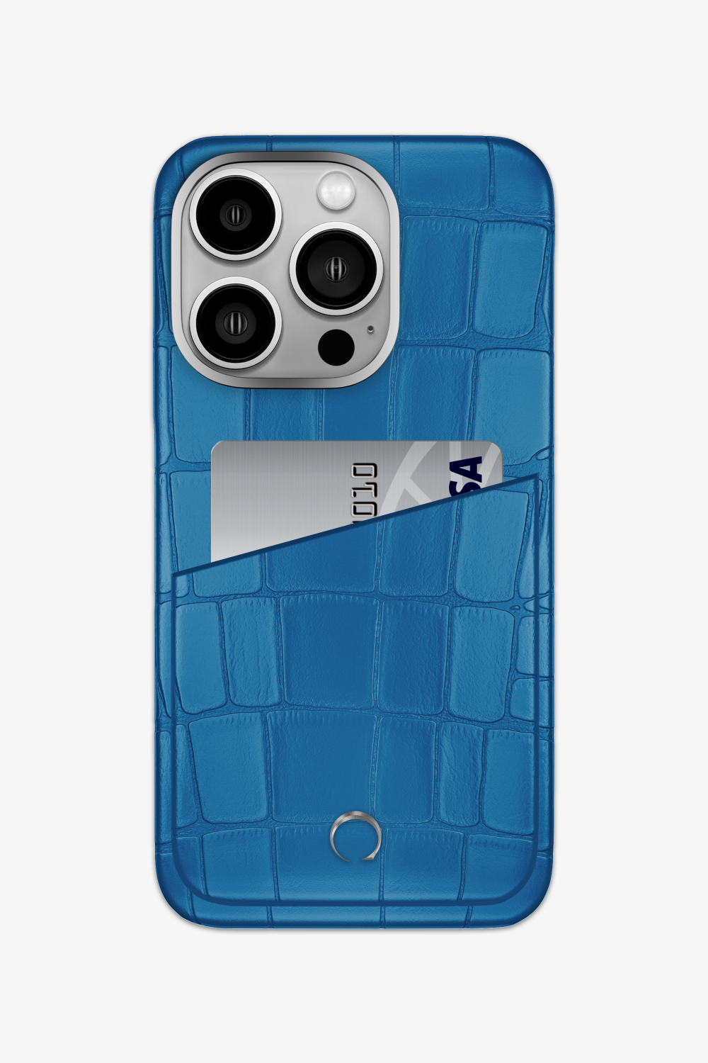 Alligator Pocket Case for iPhone 15 Pro - Blue Lagoon / Blue Lagoon - zollofrance
