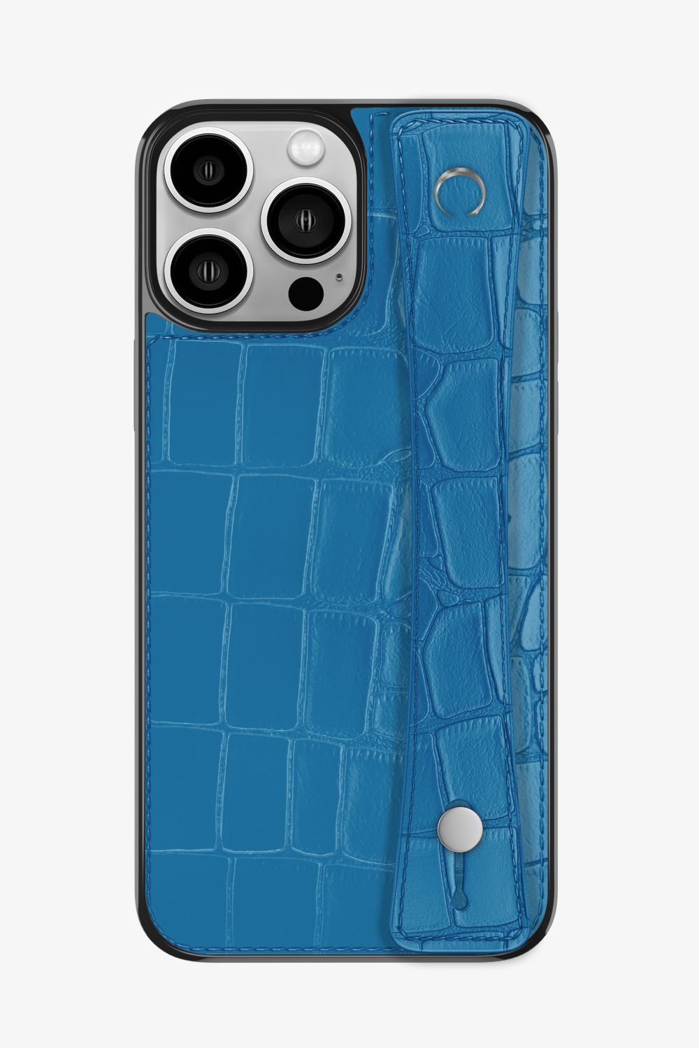 Alligator Sports Strap Case for iPhone 15 Pro Max - Blue Lagoon / Blue Lagoon - zollofrance