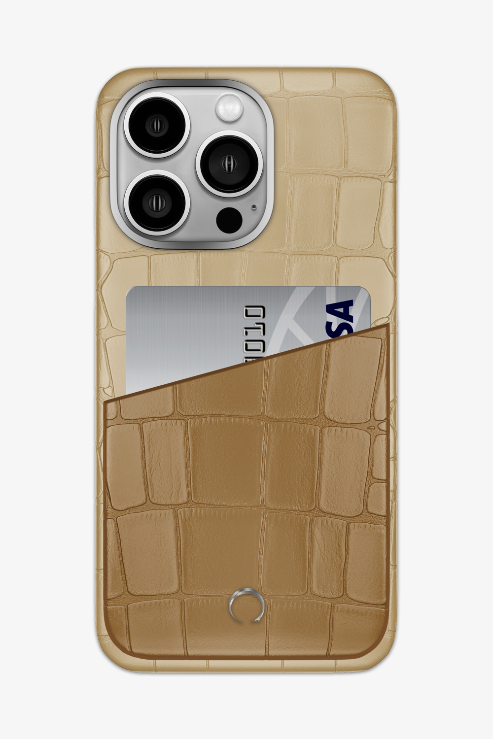 Alligator Pocket Case for iPhone 15 Pro Max - Vanilla / Latte - zollofrance