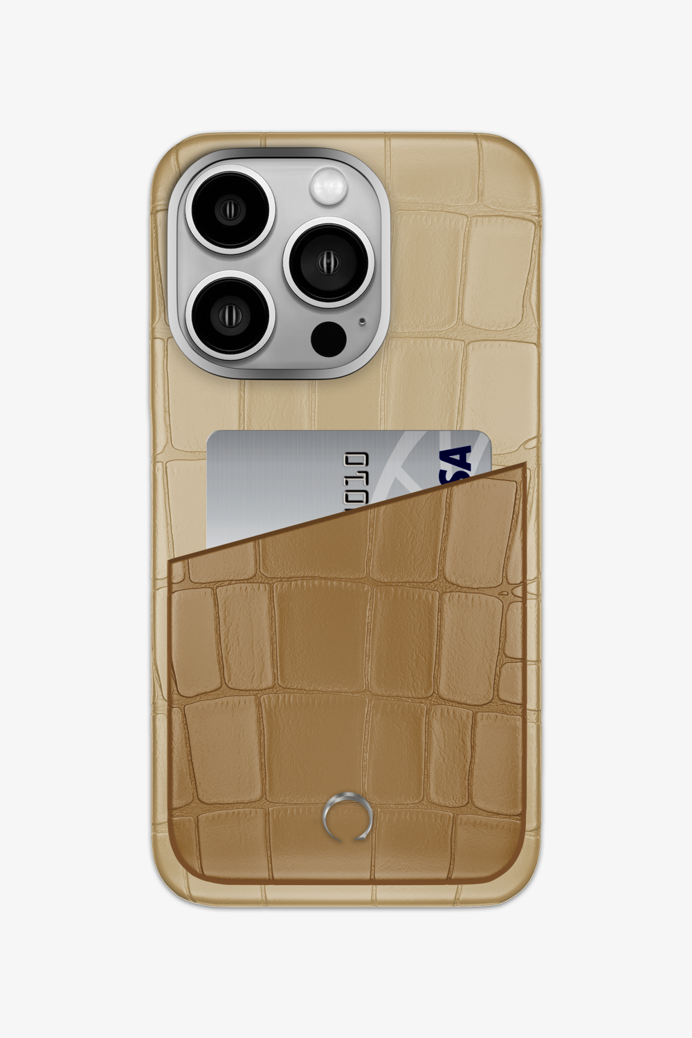 Alligator Pocket Case for iPhone 15 Pro - Vanilla / Latte - zollofrance