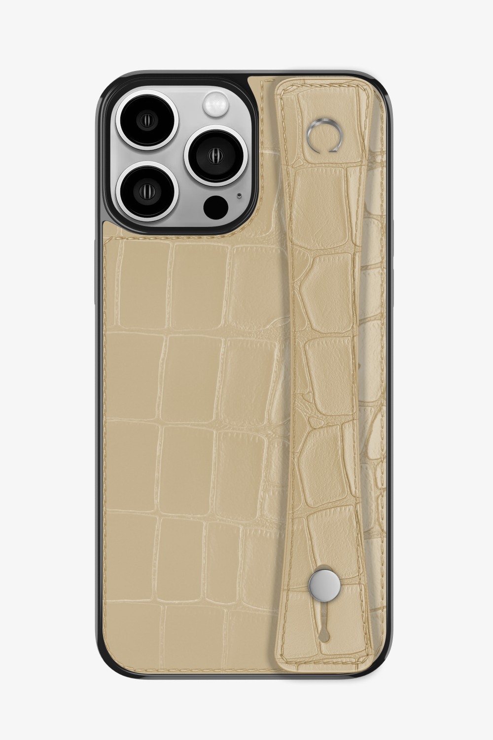 Alligator Sports Strap Case for iPhone 15 Pro Max - Vanilla / Vanilla - zollofrance