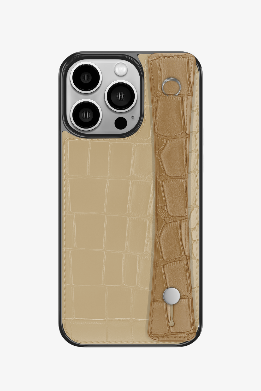 Alligator Sports Strap Case for iPhone 14 Pro - Vanilla / Latte - zollofrance