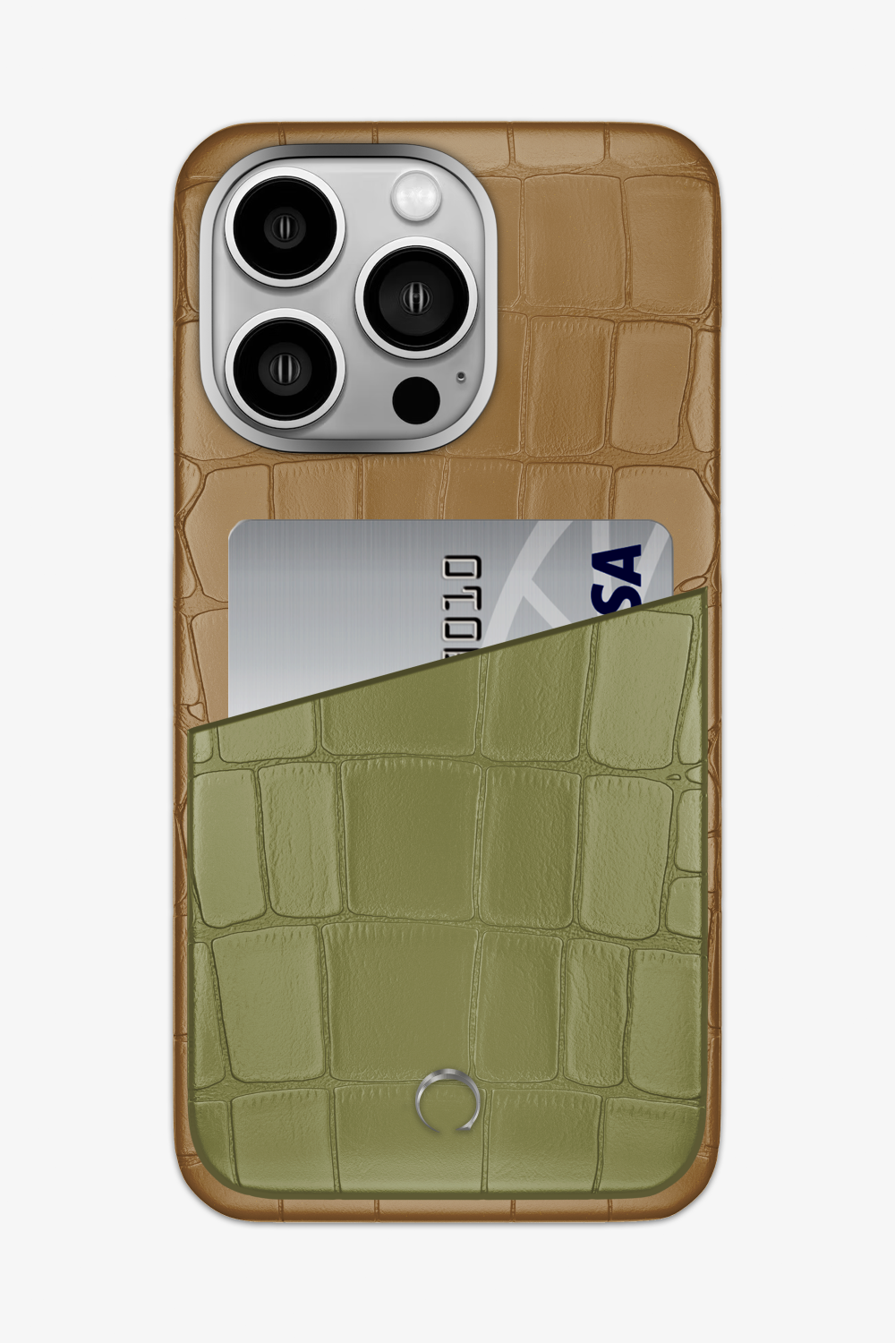 Alligator Pocket Case for iPhone 14 Pro Max - Latte / Khaki - zollofrance