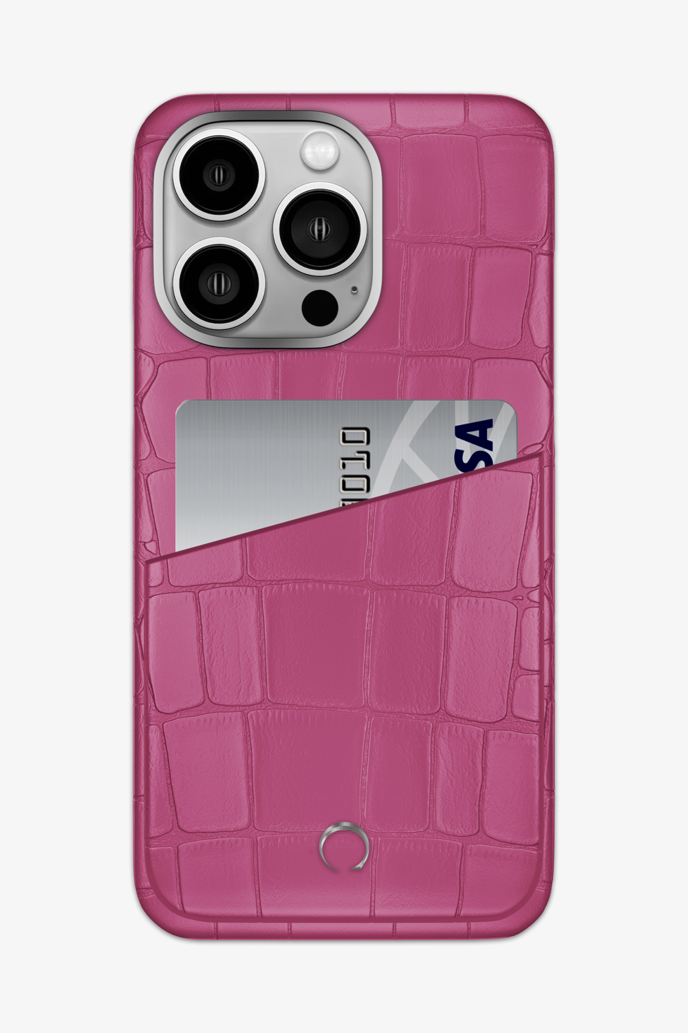 Alligator Pocket Case for iPhone 15 Pro Max - Pink Fuchsia / Pink Fuchsia - zollofrance