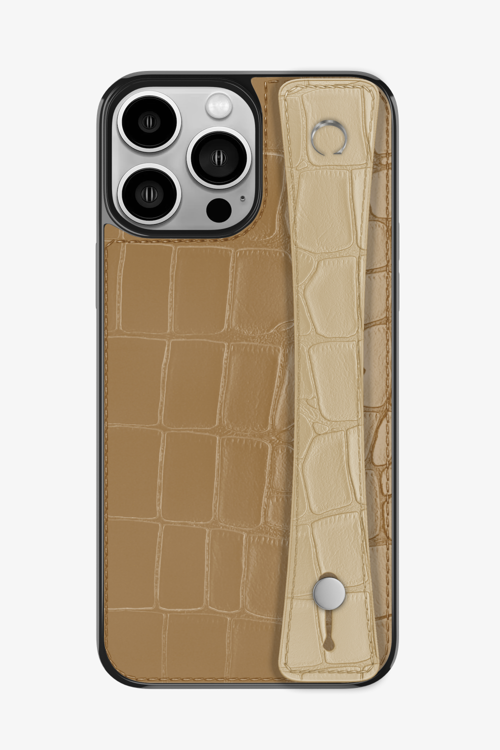 Alligator Sports Strap Case for iPhone 15 Pro Max - Latte / Vanilla - zollofrance
