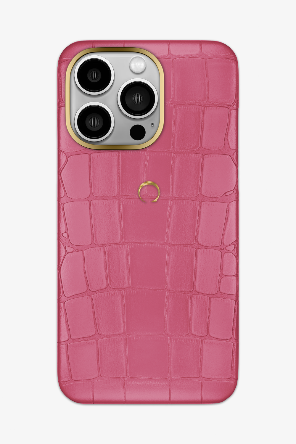 Alligator Case for iPhone 14 Pro Max - Gold / Pink - zollofrance
