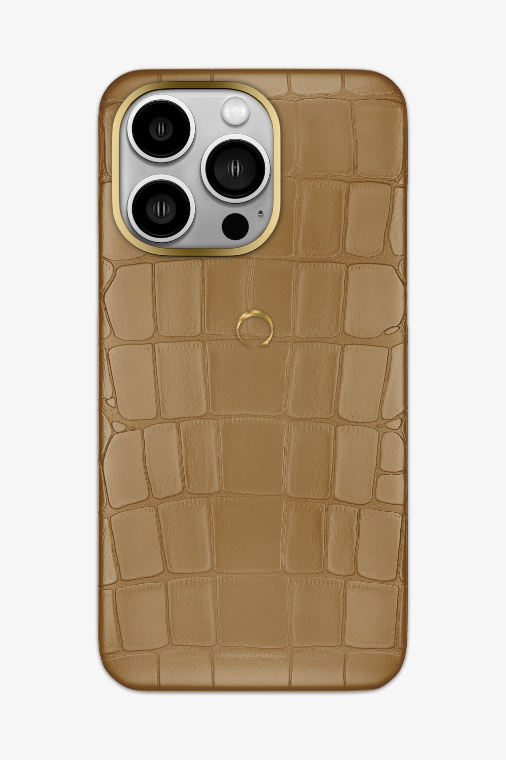 Alligator Case for iPhone 14 Pro Max - Gold / Latte - zollofrance